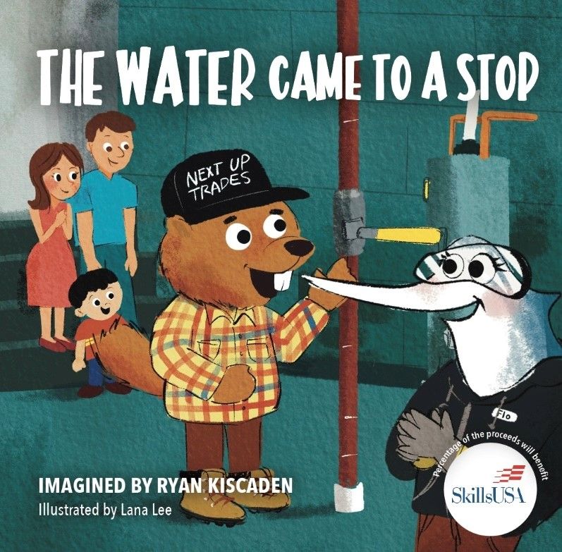 Book cover for children's book The Water Came to a Stop by Ryan Kiscaden.