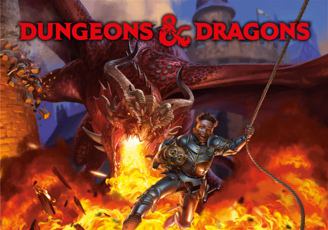 Dungeons & Dragons logo and adventure art